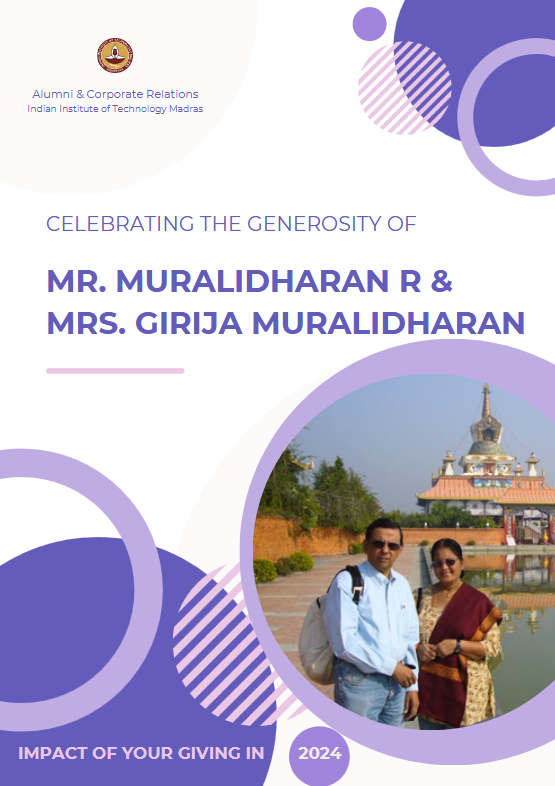 Mr. Muralidharan R & Mrs. Girija Muralidharan